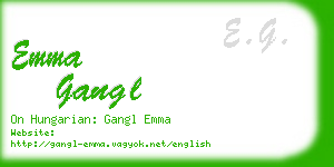 emma gangl business card